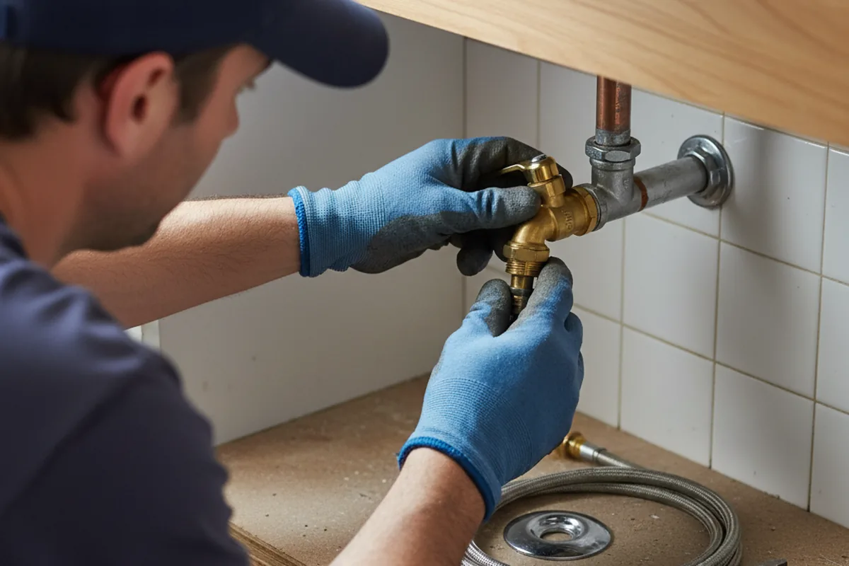 Shutoff valve and fitting work during Emergency Plumbing in Nobleton